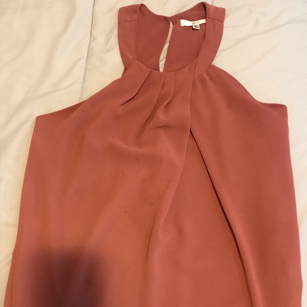 Mauve Halter Tank - Blouse
